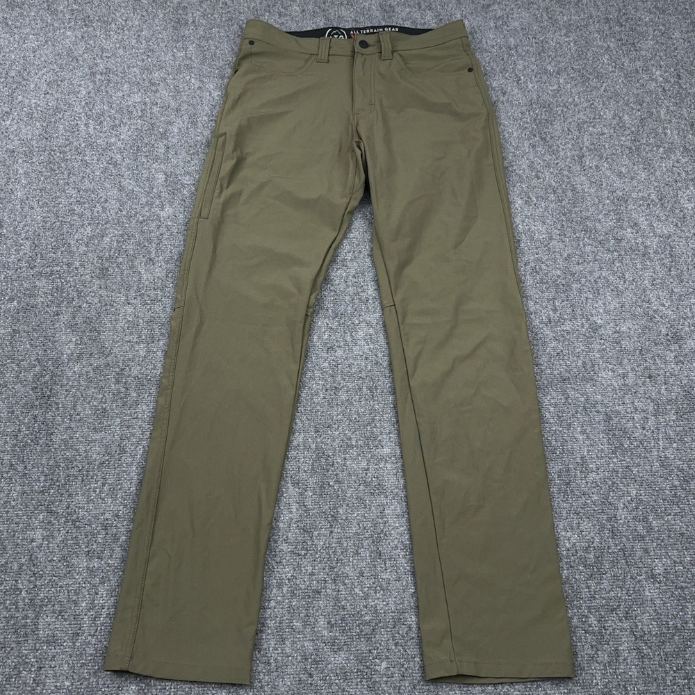 Wrangler ATG Synthetic Straight Utility Monel Pants Men's 32x34 FITS 33 Green